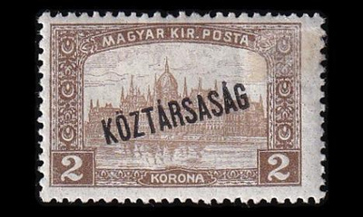 Unkari 232 * Parlamenttirakennus 2 Kr pp (1918)