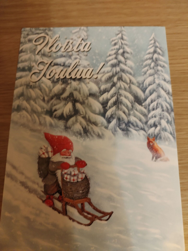 Joulu kortti,kulkematon.