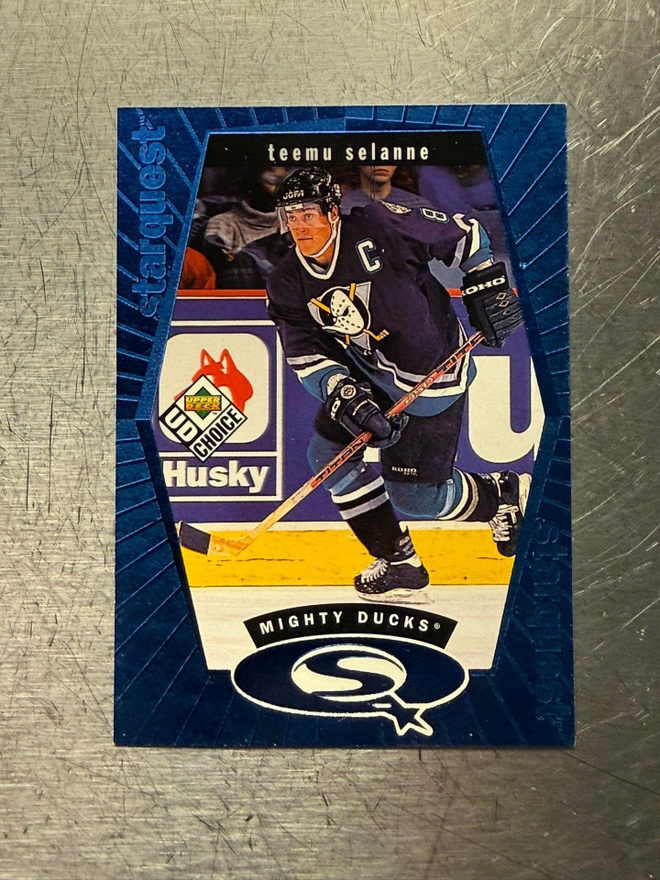 1998-99 UD Choice StarQuest Blue #SQ5 Teemu Selänne