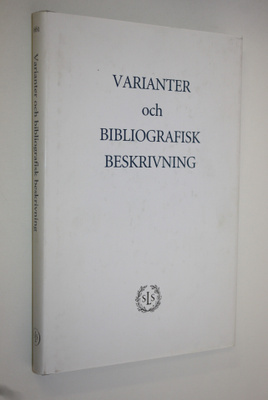 Rainer Knapas : Varianter och bibliografisk beskrivning :...