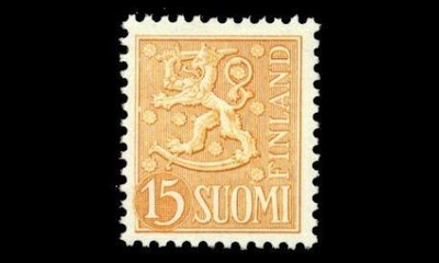 472 ** Leijona 15 mk keltainen (1957)