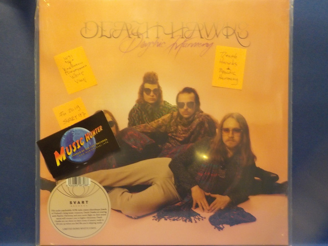 DEATH HAWKS - PSYCHIC HARMONY - WHITE VINYL FIN 2019 UUSI LP