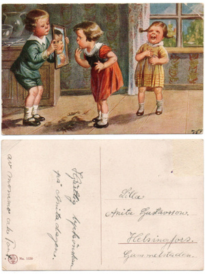 Vanha kortti, Wally Fialkowska, lapset