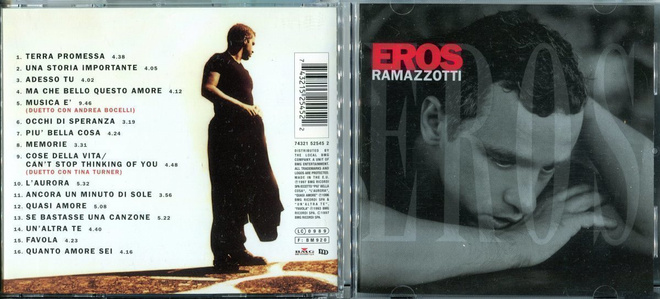 EROS RAMAZZOTTI . CD - LEVY . EROS RAMAZZOTTI