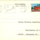 POSTILÄHETYS HELSINKI TYÖVÄEN POSTIMERKEILIJÄT - pikkukuva 1