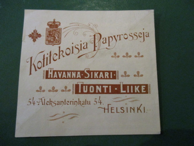 TUPAKKA ETIKETTI - HAVANNA SIKARI  (K16-S17)
