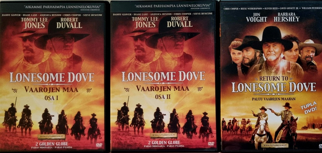 LONESOME DOVE - VAAROJEN MAA I & II + PALUU VAAROJEN MAAHAN