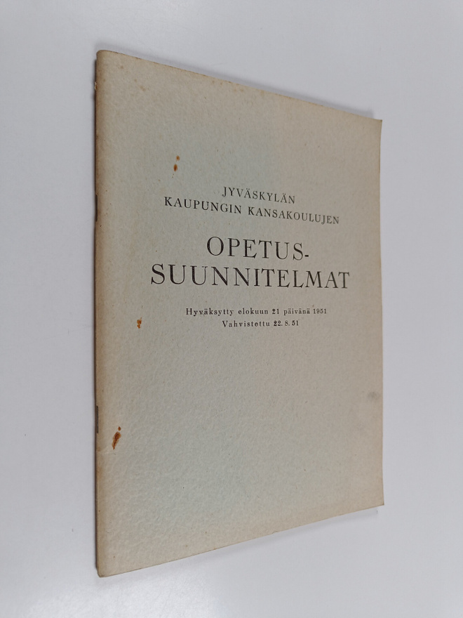 Jyväskylän kaupungin kansakoulujen opetussuunnitelmat - h...