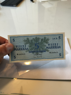 pakka sileä 5 Mk 1963 N litt.B