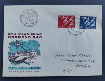 FDC 1956 Pohjolan Päivä