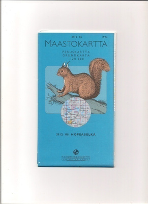 Maastokartta 1:20 000 Hopeaselkä