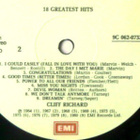 CLIFF RICHARD; 18 greatest hits - pikkukuva 5