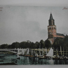 Turku, Kalasatama ja Tuomiokirkko, vanha väripk, p. 1908 - pikkukuva 1
