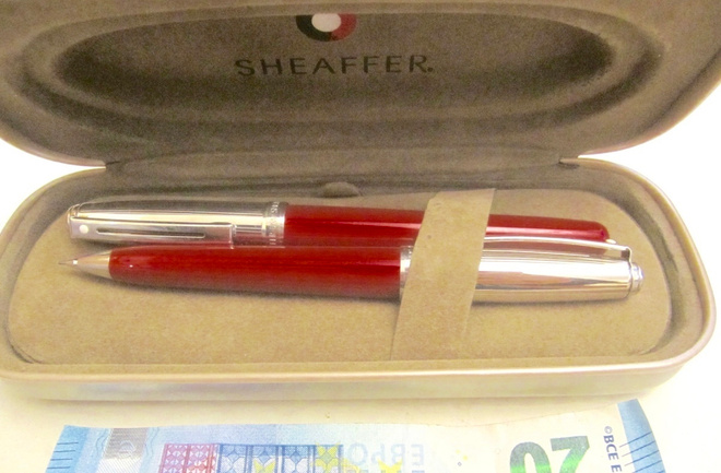 VANHA Kynä + Mekaaninen Lyijykynä Sheaffer UPEA Setti USA