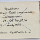 VANHA Kutsu Asekoulu Alipäällystökerho Orivesi 1949 - pikkukuva 1