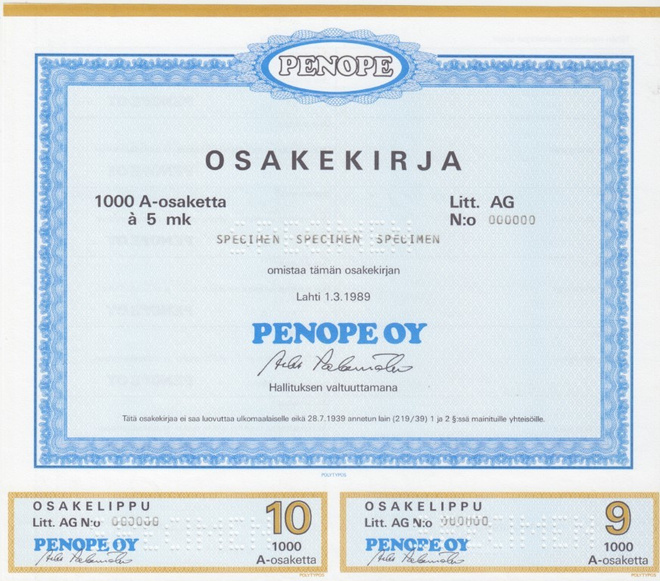OKK 1989 Penope Oy spec pörssi, Lahti (Kontram)