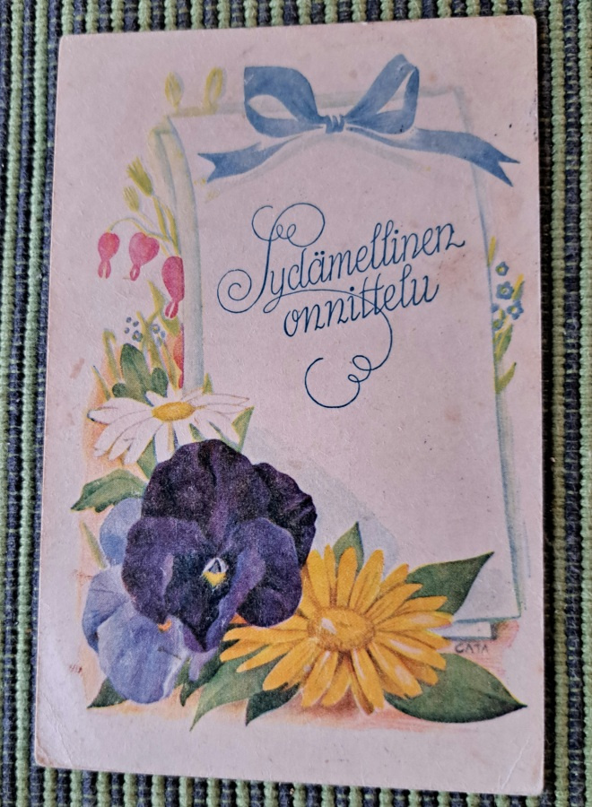 Cata: orvokki ym kukkia, kulkenut 1946