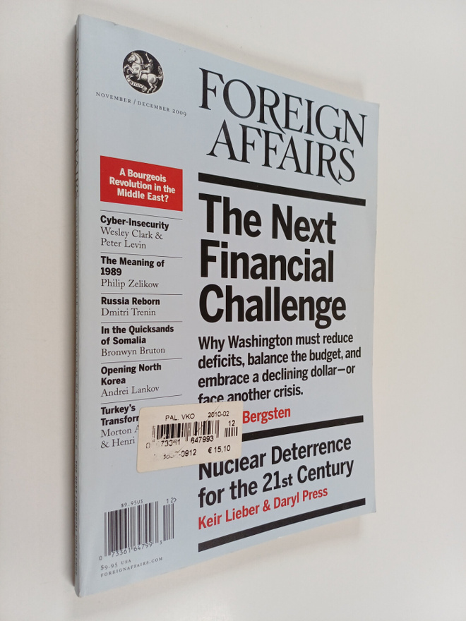 Foreign affairs november / december 2009 : The next finan...