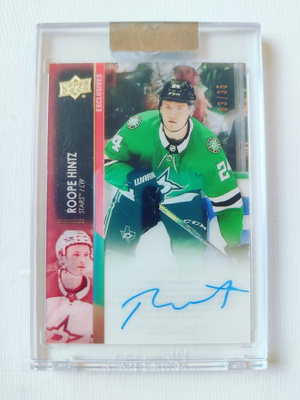 Roope Hintz - 21-22 UD Clear-Cut Exclusives Auto /35
