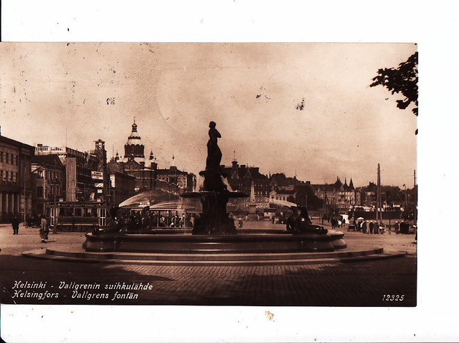 VANHA Postikortti Helsinki Raitiovaunu 1926 Viroon