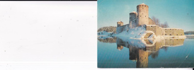 Savonlinna , Olavinlinna talvikuva   b694