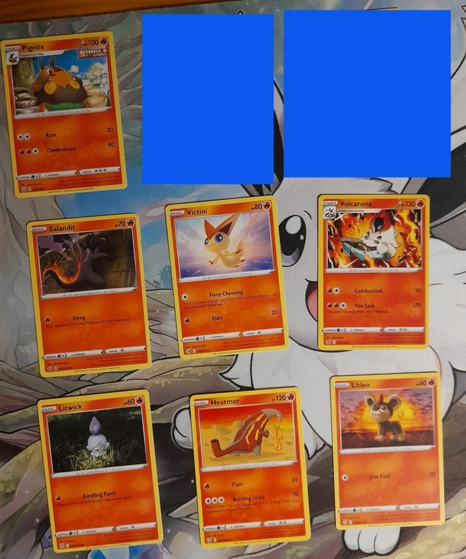 Pokemon Sword & Shield- sarjan kortteja, tuli 2 - NM/M