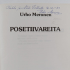 Urho Meronen : Posetiivareita (signeerattu, tekijän omiste) - pikkukuva 2