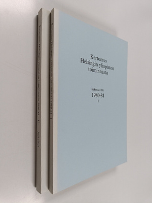 Kertomus Helsingin Yliopiston toiminnasta lukuvuonna 1980...