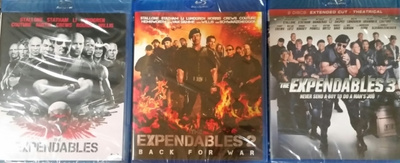 The Expendables 1, 2 ja 3 -Blu-Ray