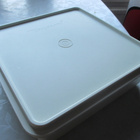RETRO TUPPERWARE SÄILYTYSRASIA VALKOINEN 22,5 x 22,5 x 7,5 c - pikkukuva 2