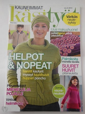 Kauneimmat käsityöt 6/2013 mm vauvan neuleita, sukkia