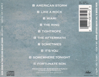 BOB SEGER - LIKE A ROCK