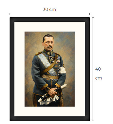 Uusi Mannerheim art print kehystetty 30 cm x 40 cm