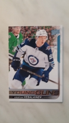 2018-19 Upper Deck Young Guns #244 Kristian Vesalainen