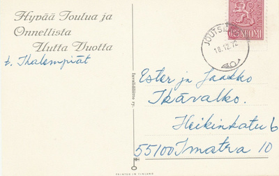 Postileima, JOUTSENO