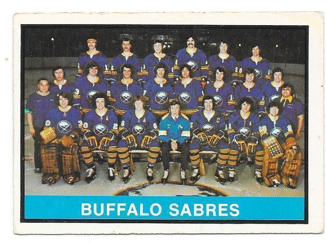 1974-75 OPC #337 Buffalo Sabres TeamCard