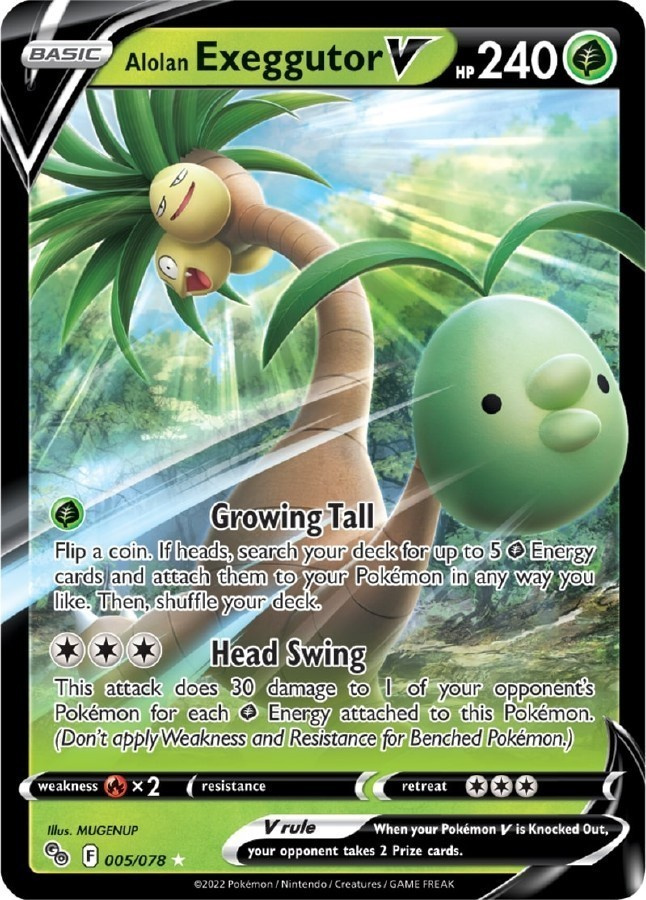 Alolan Exeggutor V 005/078 - Pokémon GO - NM/M