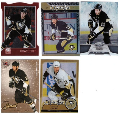 5 x JORDAN STAAL Pittsburgh Penguins Erikois ym. Kortteja