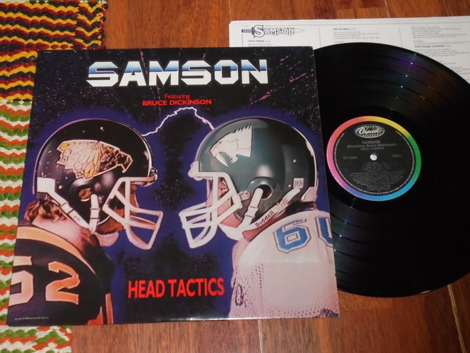 SAMSON - Head Tactics - LP 1986 heavy metal EX