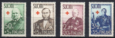 (S0604) Punainen Risti, 1938. Norma 223–226. Leimaamattomat