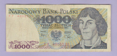 Puola 1000 Zlotych v.1982 P-146