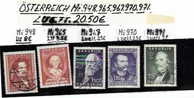 ÖSTERREICH 5 MERKKIÄ-KATSO