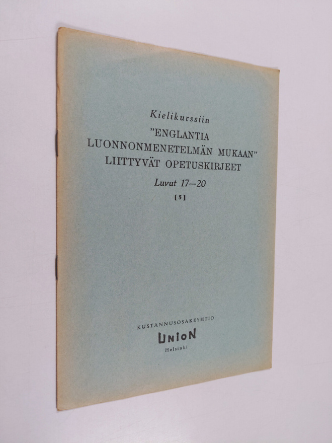 Kielikurssiin "englantia luonnonmenetelmän mukaan" liitty...