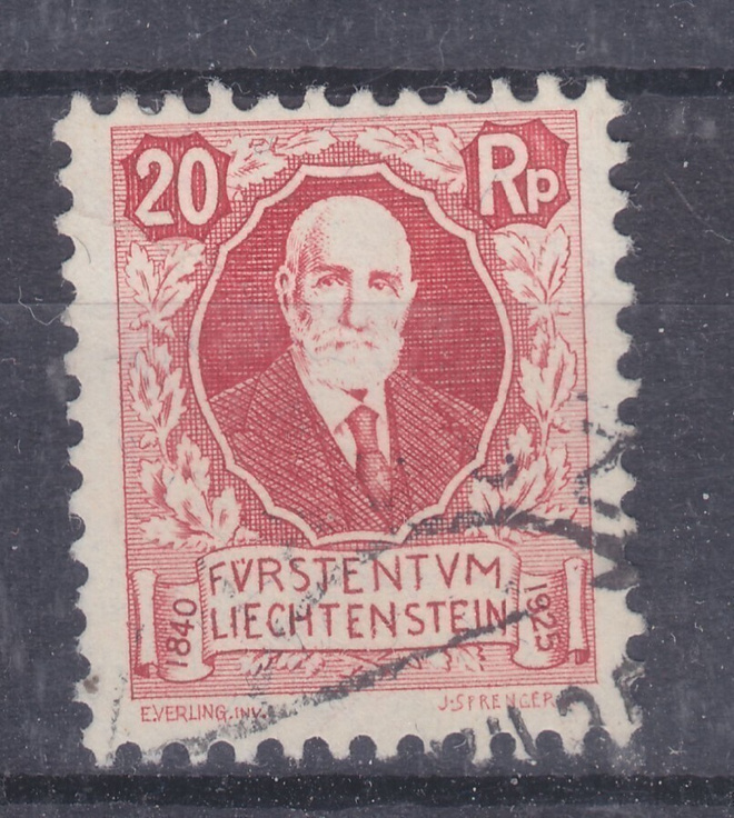 Liehtenstein 1925 Mi 73 Mi 30€  vanhaa