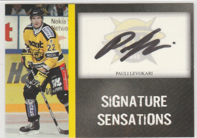 2007/08 Cardset Signature Pauli Levokari Saipa /85