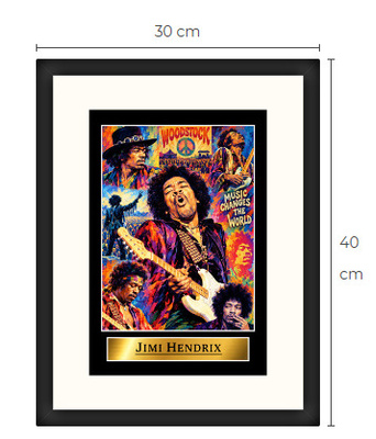 Uusi Jimi Hendrix Woodstock art print Limited Edition