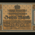 Saksa 10 Mark, Braunschweig 15.10.1918, Versio A, XF+ - pikkukuva 1