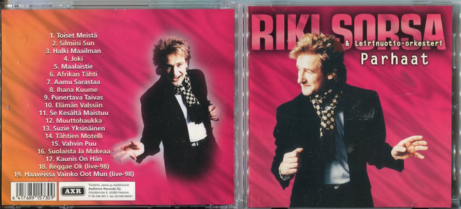 RIKI SORSA & LEIRINUOTIO ORKESTERI . CD-LEVY . PARHAAT