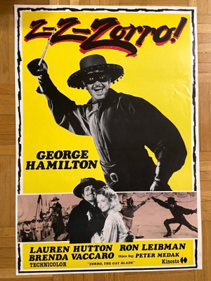 Vanha elokuvajuliste: Z-Z-Zorro!