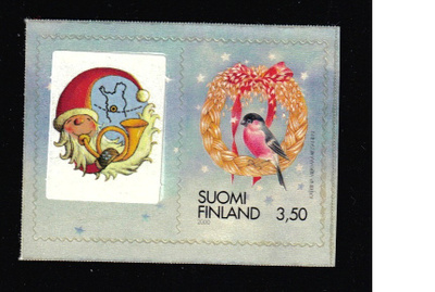 Suomi 2000 joulupostimerkki **